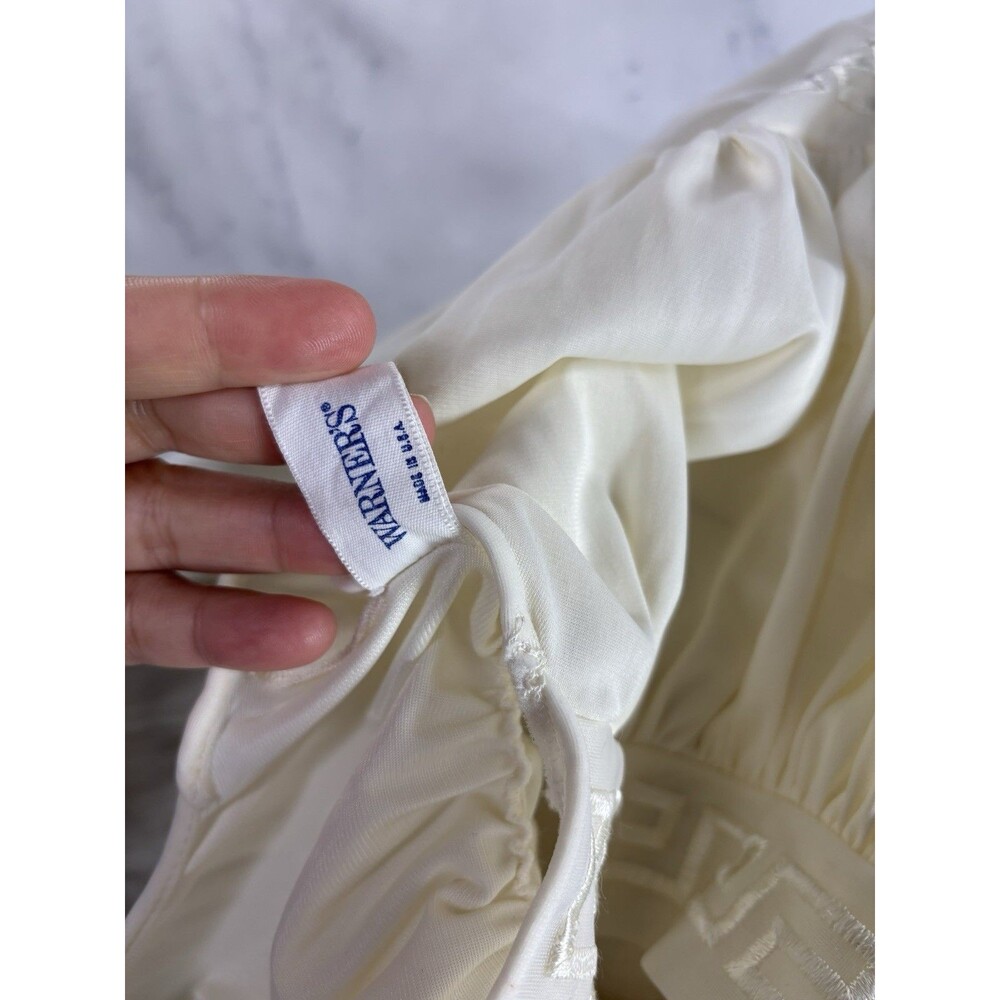 Vintage Grecian Goddess Nightgown Dress White Empire Waist Long Maxi 36 S Bride - Picture 5 of 16